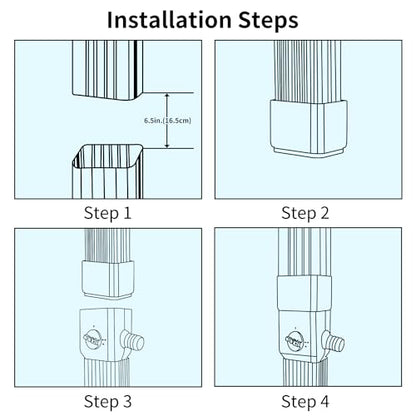 Downspout Diverter, Rainwater Diverter Fits for 3"x4" Oversize Downspout and 2"x3" Downspout, Rainwater Collection System with Adjustable Valve, Diverts Water into Rain Barrel, 4ft. Hose