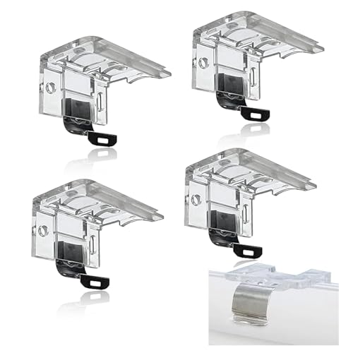 4 PCS Replacement Brackets for Cordless Blinds Metal Clip Mounting Bracket 1" (25mm) PVC Honeycomb Pleated Shades Window Shade Holder Hardware Plastic Headrail Easy Installation - color: 4 PACK