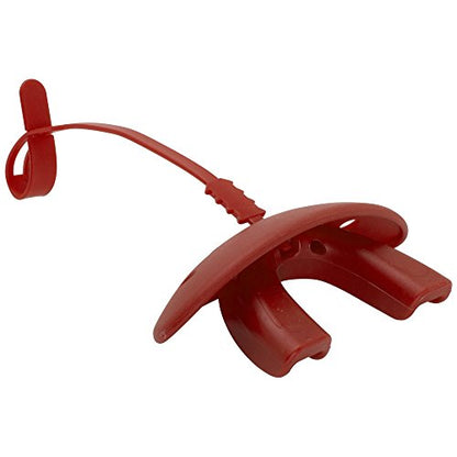 ADAMS USA 3-In-1 Lip Protector Varisty Mouth Guard with Strap - color: Scarlet