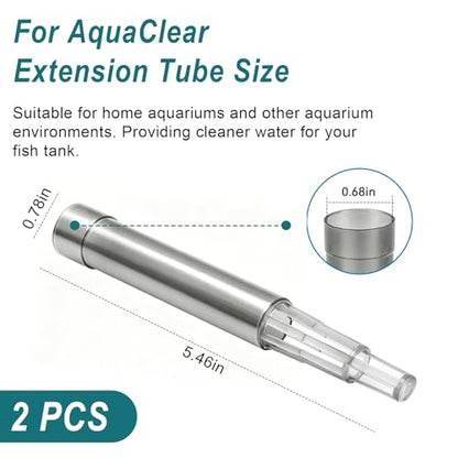Aquarium Filter Intake Extension Tube,Intake Tube Compatibility with Aquaclear Power Filter 20 30 50, Aquarium Filter Pickup Tube Keeps Water Crystal Clear,Replacement Tube Aquarium Filter Accessories