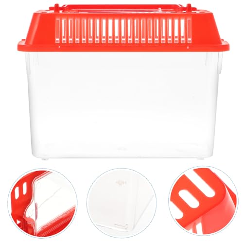 Betta Fish Tank Betta Fish Tank Portable Handheld Transparent Breeding Carrier Pet Reptile Habitat Portable Jump Starter