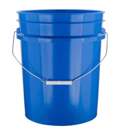 5 Gallon Premium HPDE Plastic Bucket - Made in USA Food Grade Storage Container, BPA Free All Purpose Pail (5, Blue) - color: Blue