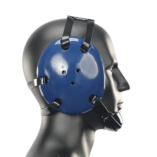 Wrestling Headgear with American Bald Eagle Decals - color: Navy, size: Adult