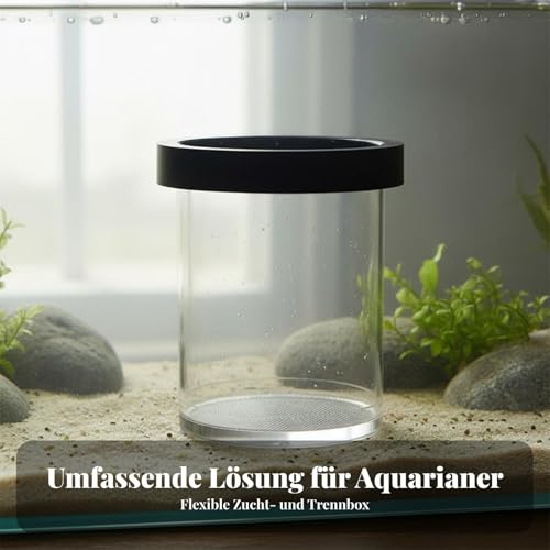 predolo Guppy Breeding Container High-Visibility Buoyant Breeder Box Double Mesh Design Buoyant Breeding Box, Black, L - color: Black, size: L