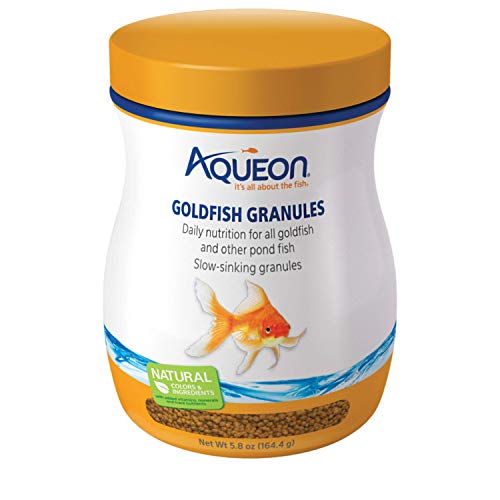 Aqueon Goldfish Fish Food Slow Sinking Granules, 5.8 Ounce, 100106053 - size: 5.8 Ounce (Pack of 1)