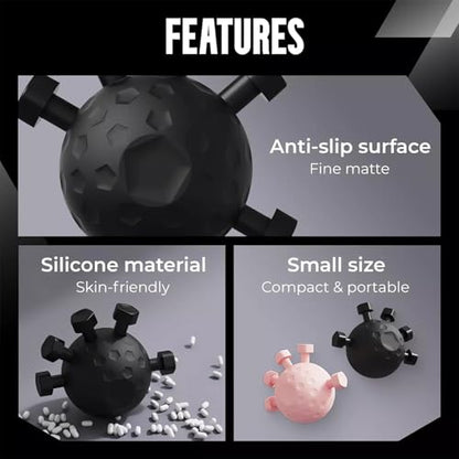 Glitzgrip Arm Builder 2025 New Hand Forearm Ball Strengthener and Finger Grip Exerciser Balls Wrist Strengthening Guitar Finger Gripper Strength Trainer Hand Squeezer Stretcher Extender Workout - color: Black-1PC