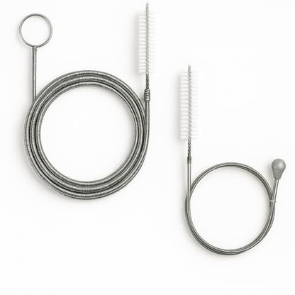 2-Pack Long Pipe Cleaners - 61" & 40" Stainless Steel Tube Cleaning Brush Set, Flexible Sunroof Drain Cleaning Tool for Sink, Refrigerator, Aquarium, Car Maintenance
