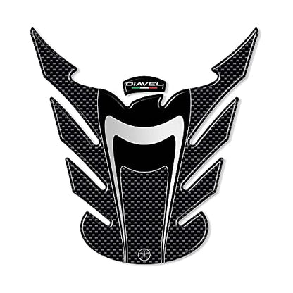 labelbike - 3D Sticker Motorcycle Fuel Tank Pad Protection and Decoration in Resin Compatible with Ducati DIAVEL