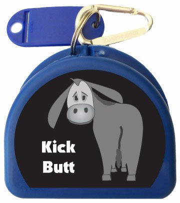 Mouth Guard, Retainer, Mouthguard Case - Kick Butt - color: Blue