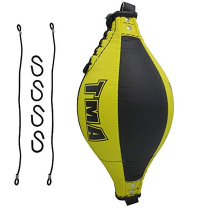 TMA Synthetic Leather Double End Dodge Speed Ball Boxing Floor to Ceiling Punching, Punching Bag