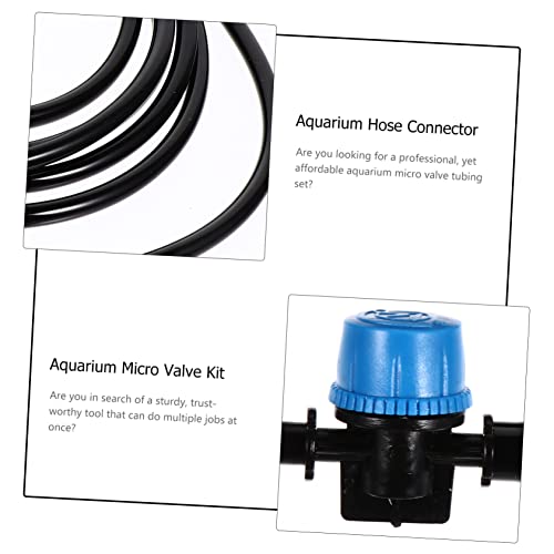 7-Piece Adjustable Aquarium Water Flow Control Set with Soft Silicone Hose Connector for Fish Tank