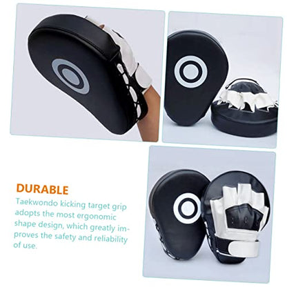 Boxing Pad Punching Pad Martial Arts Training Equipment Focus Mitt Ergonomic Pu Leather Taekwondo Kick 9.84X7.48 Inch Strike Shield