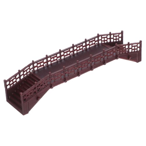 Miniature Chinese Style Bridge Model for Fairy Garden Decor Elegant Plastic Arch Bridge Figurine for Dollhouse and Aquarium Unique Micro Landscape Bridge Ornament