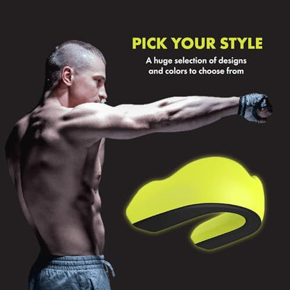 DAMAGE CONTROL Extreme Impact Sports Mouth Guard – Damage Control Green - color: Damage Control Green, size: Adult