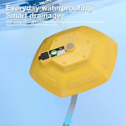 Floating & Rechargeable Bait Bucket Aerator IPX7 Waterproof Type-C Charging Quiet Bubbler for Live Bait Buckets & Fish Tanks 5-30 Gallons