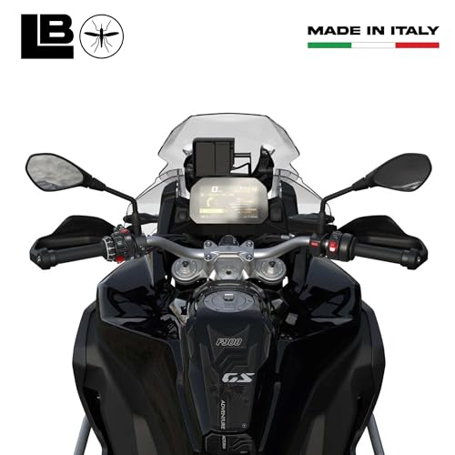 labelbike - 3D Sticker Motorcycle Tank Pad Protection and Decoration in Resin Compatible with BMW F 900 GS Adventure - Carbon Black Grey