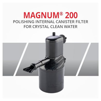 Marineland Magnum 200 Polishing Internal Canister Filter for 60 Gallons, Crystal Clean Water