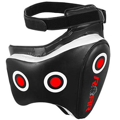 Kickboxing Thigh Pads Training Kick Muay Thai Leg Protector Guard (BLK/White, Pair)