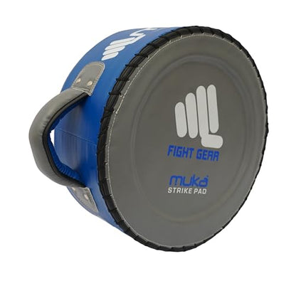 Round Boxing Pad for Men - Synthetic Leather Punching Mitts Coaching Shield - MMA Muay Thai Kickboxing Strike Pads for Karate, Training, Taekwondo, Martial Arts - color: Blue