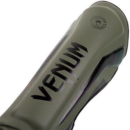 Venum Elite Standup Shin Guards - color: Khaki/Black, size: X-Large