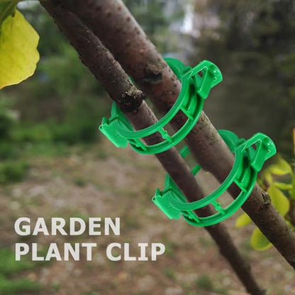 400PCS Plant Support Clips, Tomato Clips, Plastic Garden Clips, Vine Clips for Tomato Cucumber Flower Squash Vine, 1.2” Inner Diameter, Prevent Tomatoes from Pinching or Falling Off（Green） ﻿ - color: Green 400Pcs