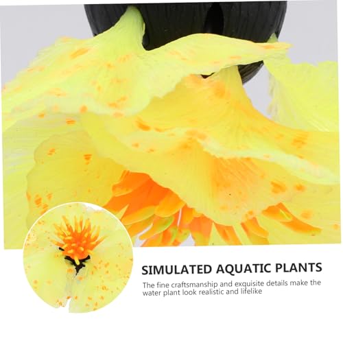 SEWACC Artificial Aquatic Plant Adornment Realistic Water Grass Model Lightweight Fish Tank Decor for Aquarium Landscape and Fish Tank Decoration