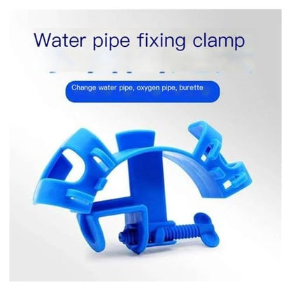 Adjustable Aquarium Hose Holder Clip for Fish Tank Pipe - Secure 20mm Water Tube Clamp Fits 12mm Glass Thickness for Stable Water Changing