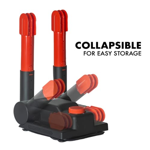JobSite Portable Boot Dryer and Deodorizer – Fast Drying for Work Boots, Shoes, Boxing Gloves, Cleats & Ski Gear – Telescopic Collapsible Boot Warmer with ETL Certification - 2 pack