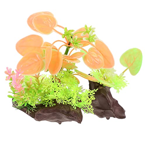 Happyyami Decorative Fish Tank Grass Delicate Artificial Aquarium Plant for Stunning Fish Tank Decor for Aquatic Environments Natural Look - color: Multi Color