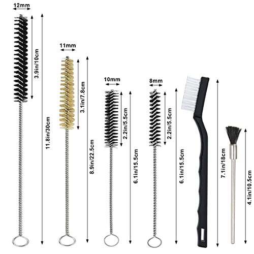 21 Pieces Nylon Mini Cleaning Brush Set Metal Straws Air Brush Spray Gun Humming Bird Feeders Coffee Machine Tubing Pipe Cleaner Nozzle