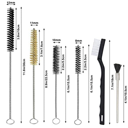 21 Pieces Nylon Mini Cleaning Brush Set Metal Straws Air Brush Spray Gun Humming Bird Feeders Coffee Machine Tubing Pipe Cleaner Nozzle