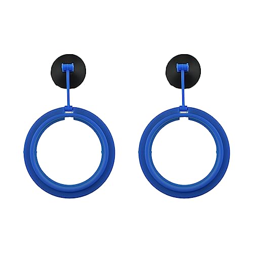 2Pcs Fish Feeding Rings Blue Round Floating Food Feeder Circle with Suction Cup for Fishes Tank Aquarium Turtle Betta Goldfish Small Fish Feeding Accessories Floating Plant Duckweed Ring - color: Blue, size: Round-2Pcs