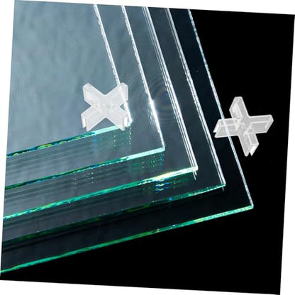 Healifty Glass Fixing Clamps for Aquarium Decor 10pcs Plastic Brackets Slots Fish Tank Lid Clips for Quick Installation