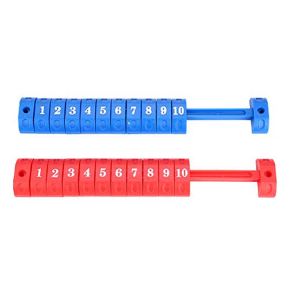 2 PCS Foosball Scoring Counters, Score Keeper, 10 Numbers Scoring Score Counter Indicator for Standard Foosball Tables