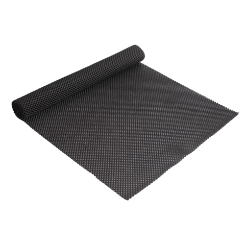 Multipurpose Non Slip PVC Mat Large Grip Liner for Home Office Caravans More for Kitchen Cabinets and Shelves Black