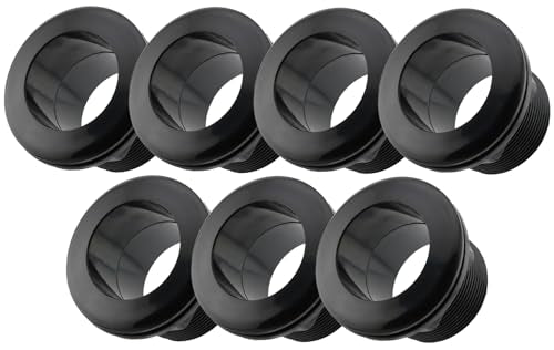 (7pcs) 2 Inch Bulkhead Fitting 7 Pack, Heavy Duty Slip x Slip Tank Adapter, Durable Water Tank Connector for Aquariums, Rain Barrels, Hydroponics, Ponds, Water Storage & Irrigation Systems - size: Pack of 7