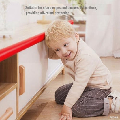 Baby Proofing Fireplace Foam Bumpers - 2M Red Thick Foam Crash Guards,Non-Toxic,Shock-Absorbing,Easy to Install,Protect Toddlers from Sharp Fireplace Edges - color: Red 2