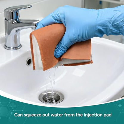 Injection Training Pad, IM and Subcutaneous Practice Model | Needle-Angle and Depth Recognition,Nursing Skills Labs