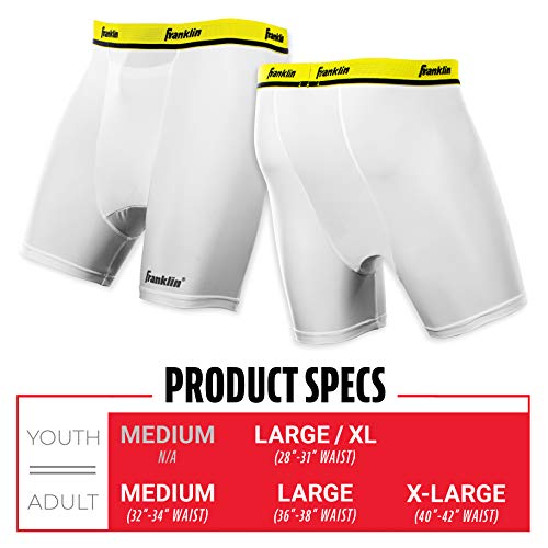Franklin Sports Compression Baseball Sliding Shorts - style: Youth Large/XL
