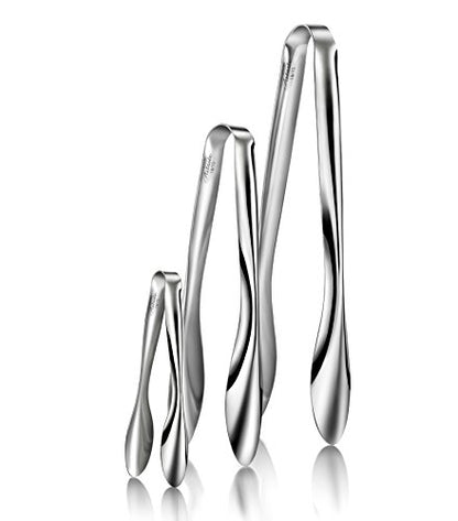 Artaste 43167 Rain 18/10 Stainless Steel Utility Tongs, Set of 3