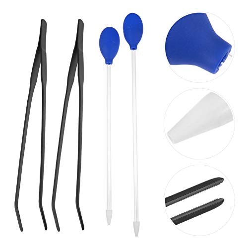 BESPORTBLE 4pcs Aquarium Fish Tank Cleaning Tool Pipette Tweezers Gravel for Easy Waste Removal Safe for Fish and Corals