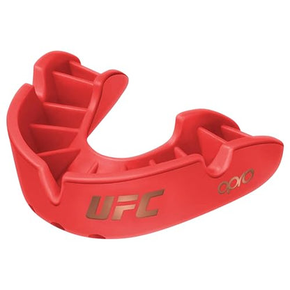 OPRO Bronze Level UFC Moldable Mouth Guard, Essential Fit (Red) - color: Ufc Red, size: Adult