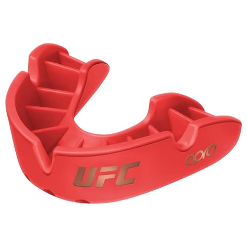 OPRO Bronze Level UFC Moldable Mouth Guard, Essential Fit (Red) - color: Ufc Red, size: Adult