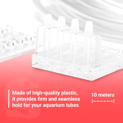 Chihiros Dosing Tube Holder - Transparent Aquarium Tube Holder - Easy to Use, Reliable
