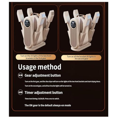 Boot Dryer 360° without dead angles, 4 times stronger wind speed Boxing Glove Dryer For Ski Boots, Children's Shoes