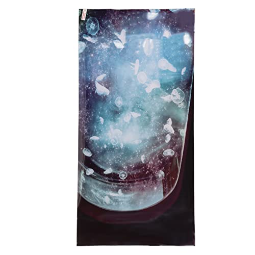 Aquarium Background PVC 3D Fish Tank Decoration, Self Adhesive Sticker with Realistic Pattern, Durable Non Background for Freshwater Saltwater Tanks (61 * 41CM) - size: 61*41CM
