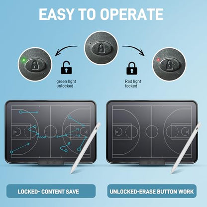 16 Inch Electronic Basketball Coaching Board with Double Sided