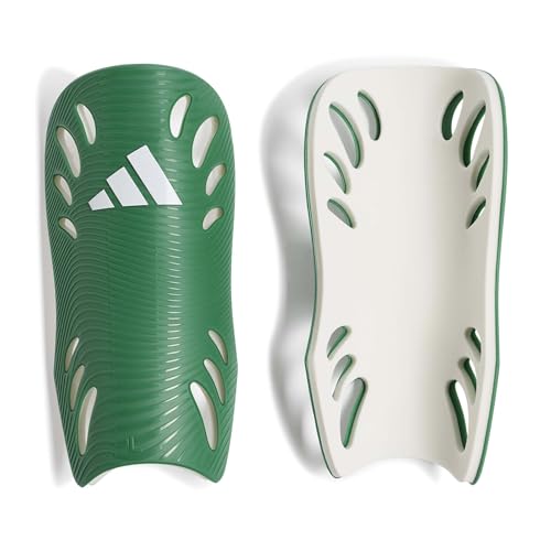 adidas Unisex Adiflex Soccer Shin Guards - color: Team Green/White, size: X-Small