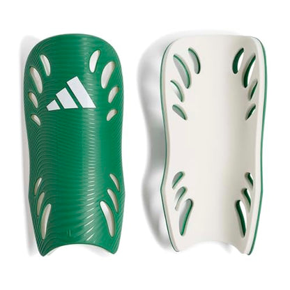adidas Unisex Adiflex Soccer Shin Guards - color: Team Green/White, size: X-Small