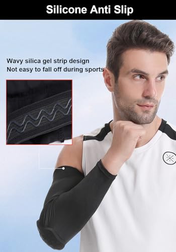 Honeycomb Anti Collision Padded Arm Sleeves - 2 Pack for Basketball, Football, Volleyball - color: White, size: XX-Large